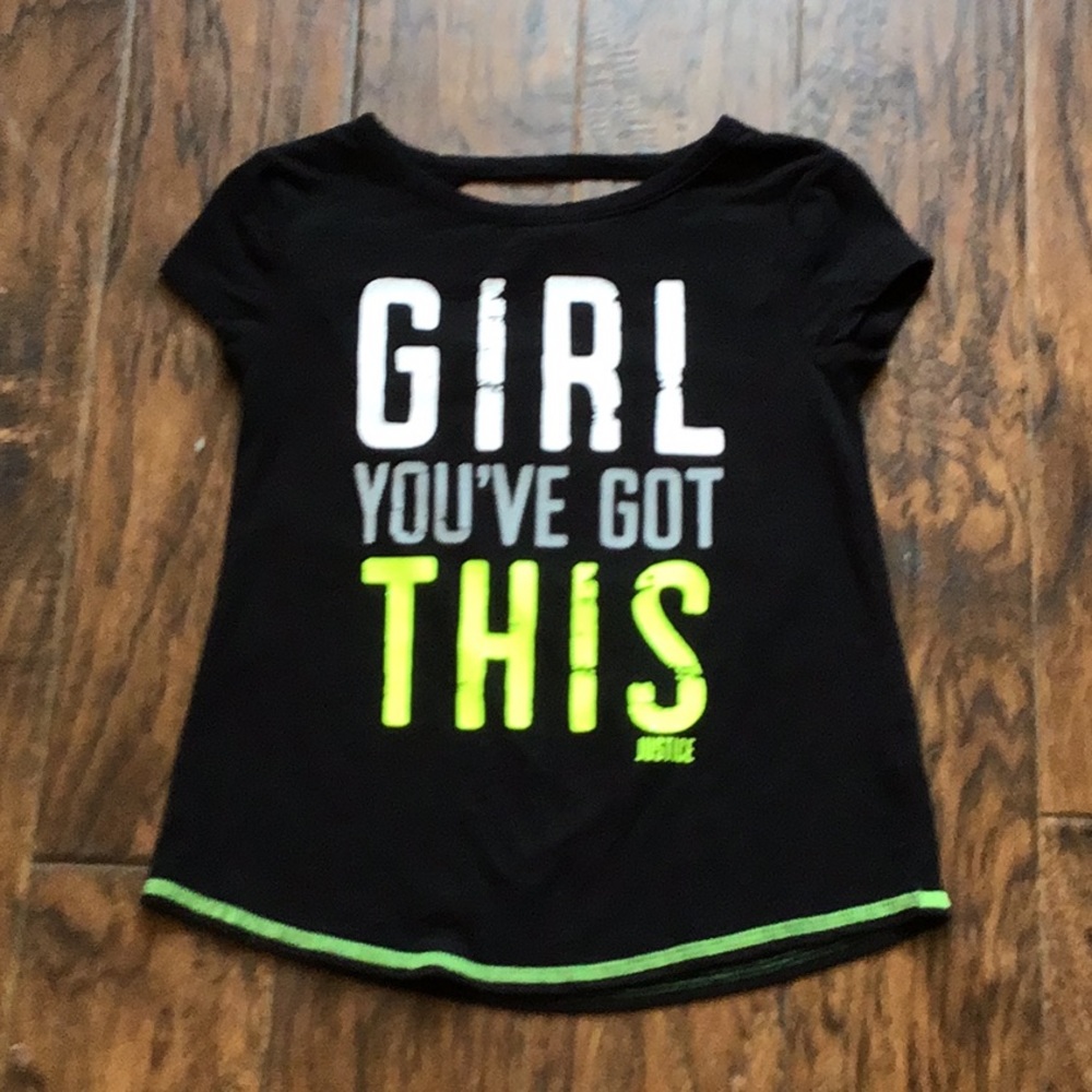 Justice for girls shirt size 6/7